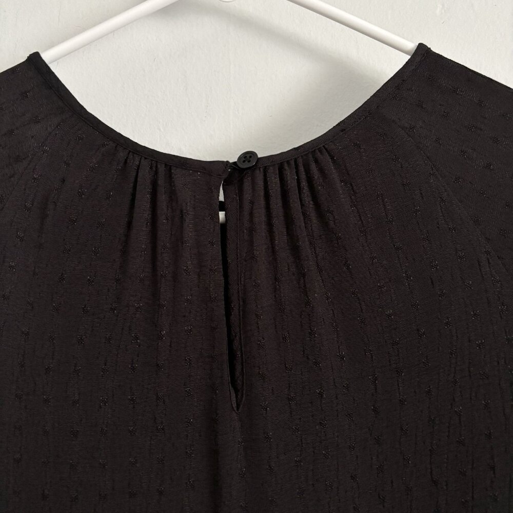 NEW Christy Dawn Black Long Sleeve Hudson Mini Dress Women’s Size XS/S Textured - Picture 8 of 9